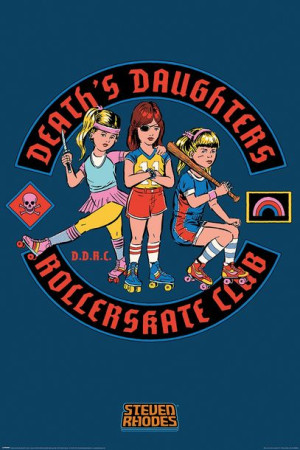 Steven Rhodes Deaths Daughters Rollerskate Club - plakat 61x91,5 cm