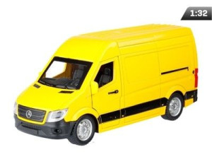 Auto Model 1:32, Mercedes-Benz Sprinter, żółty