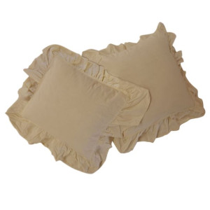 Poszewka bawełniana komplet AKDENIZ BEIGE/2x40x40 STONEWASHED