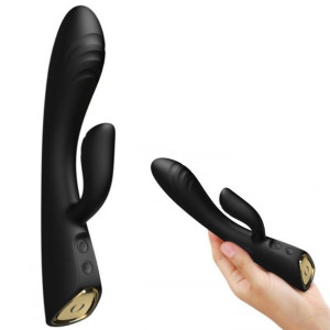 Wibrator Flexi 2 silniki GRZAŁKA Rabbit Black