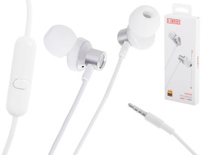 Słuchawki Douszne Przewodowe Jack 3,5mm Ep15 Białe
