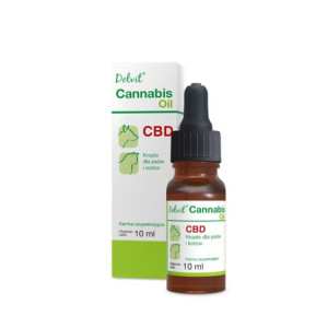 Dolvit Cannabis Oil CBD Krople Uzupełniające Dla Psa i Kota 10 ml