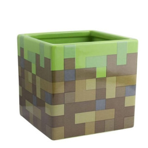 Przybornik na biurko - doniczka Minecraft