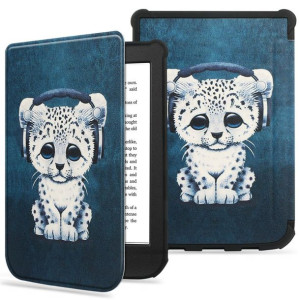 Etui Tech-Protect Smartcase Pocketbook Color/Touch Lux 4/5/HD 3 Sad Cat