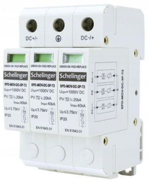 Ogranicznik Przepięć 3p Dc 1000v T2 Schelinger