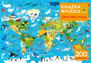 Książka i puzzle. Zwierzęta świata