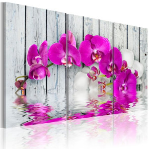 Obraz - harmonia: orchidea - tryptyk [Rozmiar: 120X80]