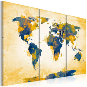 Obraz - Four corners of the World - triptych [Rozmiar: 120X80]