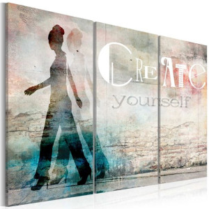 Obraz - Create yourself - tryptyk [Rozmiar: 120X80]