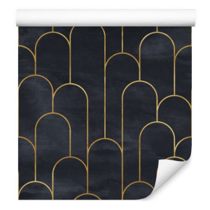 Tapeta do Sypialni Geometryczna w Stylu Art Deco Nowoczesny Wzór