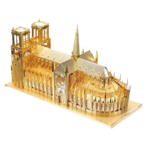Piececool Puzzle Metalowe Model 3D - Katedra Notre Dame