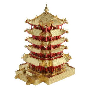Piececool Puzzle Metalowe Model 3D - Wieża Żółtego Żurawia