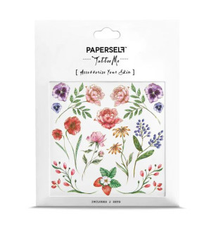 Tatuaż naklejka Flowers and Berries Paperself