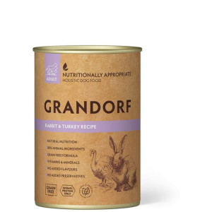 Grandorf Rabbit & Turkey Mokra Karma Dla Psa Królik, Indyk 400 g