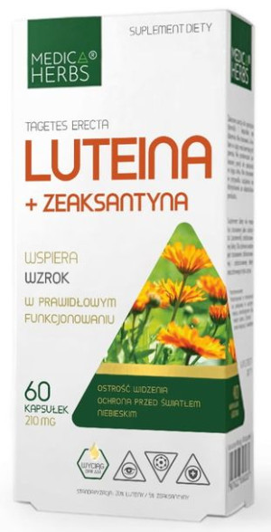 Medica Herbs luteina zeaksantyna 210 mg 60k wzrok