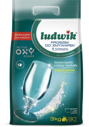 Proszek do zmywarek Ludwik 5-funkcyjny worek 3 kg