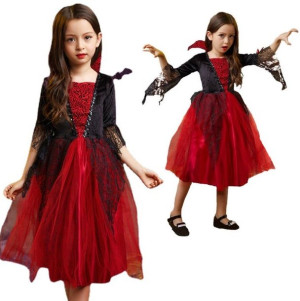 Strój Przebranie Wampirzyca Halloween 140/146 (150)