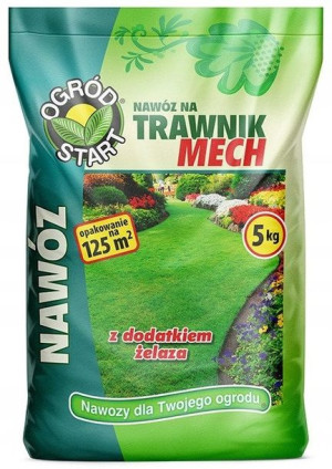 OGRÓD START Nawóz do trawy TRAWNIK MECH żelazo granulowany 5kg