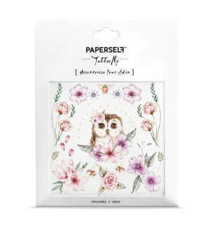 Tatuaż naklejka Owl Paperself