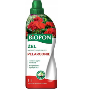 BIOPON Żel nawóz mineralny do pelargonii 1L