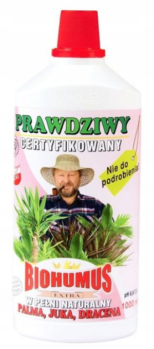 Ekodarpol Biohumus Extra Nawóz Eko Palma Juka Dracena 1l