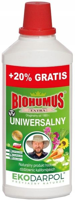 Ekodarpol Biohumus Extra Nawóz Obornik Uniwersalny Eko 1l