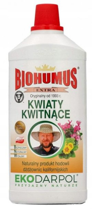 Ekodarpol Biohumus Extra Nawóz Do Kwiatów Kwiaty Kwitnące 1l