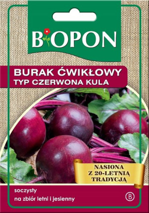 BIOPON Burak ćwikłowy CZERWONA KULA soczysty nasiona