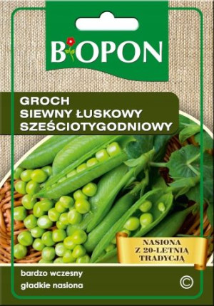 BIOPON Groch łuskowy SZEŚCIOTYGODNIOWY wczesny nasiona