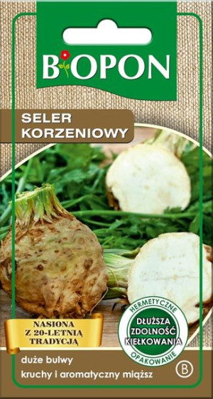 BIOPON Seler korzeniowy kruchy aromatyczny miąższ nasiona
