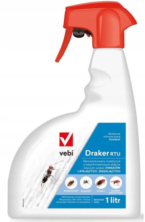 Vebi Draker Rtu Spray Oprysk Muchy Komary Mrówki 1l
