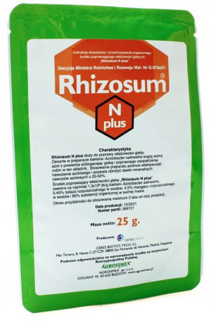 AGROSIMEX Rhizosum N plus 25g bakterie azotowe ekologiczny