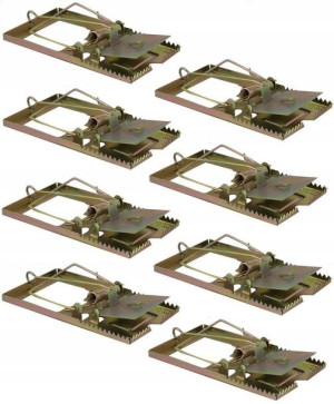 Gardenline Pułapka Na Myszy Metal 9x5 Cm 8 Sztuk!