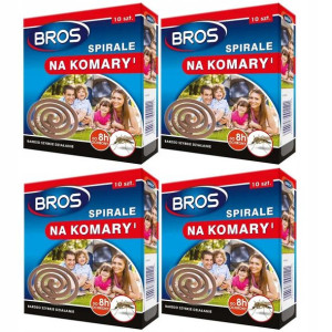 Bros 40x Spirala Odstraszacz Komary Meszki Owady