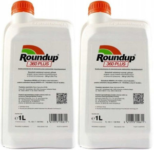 BAYER ROUNDUP 360 PLUS RANDAP na wszystkie chwasty 2x 1l