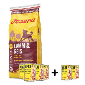 JOSERA Lamb & Rice 15kg + 6szt MeatLovers (4+2 GRATIS)