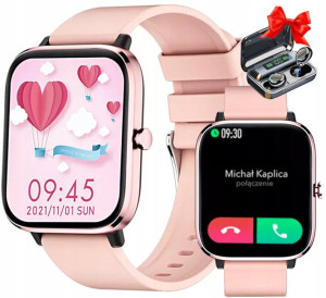 Zegarek damski SMARTWATCH ROZMOWY PL + słuchawki