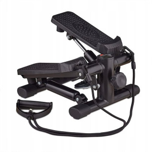 Stepper z Licznikiem Fitness z Gumami do Ćwiczeń