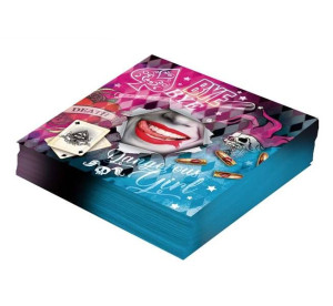 Serwetki Usta Harley Halloween 12 Szt 33 X 33 Cm