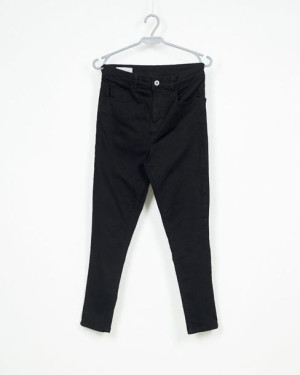 Spodnie Damskie Czarne Skinny Rozmiar 28/28