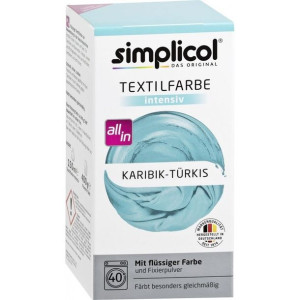 Simplicol, INTENSYWNY barwnik do tkanin, karaibski turkus, 560 g