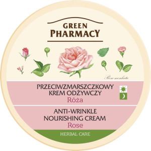 Green Pharmacy, Przeciwzmarszczkowy krem odżywczy Róża, 150 ml