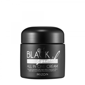 Mizon, Krem ze śluzem ślimaka, Black Snail All In One Cream, 75 ml