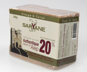Saryane, Mydło z Aleppo 20% oleju laurowego, 200 g