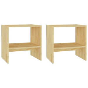 Szafki nocne, 2 szt., 40x30,5x40 cm, drewno sosnowe