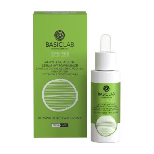 BasicLab, Esteticus, Antyoksydacyjne serum wyrównujące z wit. C 15%, Rozświ