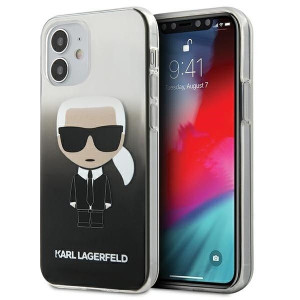 Oryginalne Apple iPhone 12 Mini Karl Lagerfeld Przezroczysty Ciemny
