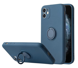 Etui Vennus Silicone Ring  Apple iPhone Xr  Granatowy