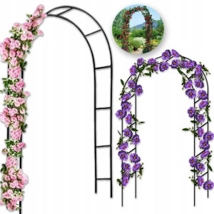 Pergola Ogrodowa Na Róże Kwiaty Metalowa Łuk 240cm
