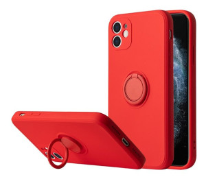 Etui Vennus Silicone Ring  Xiaomi Redmi Note 10 5G  Czerwony